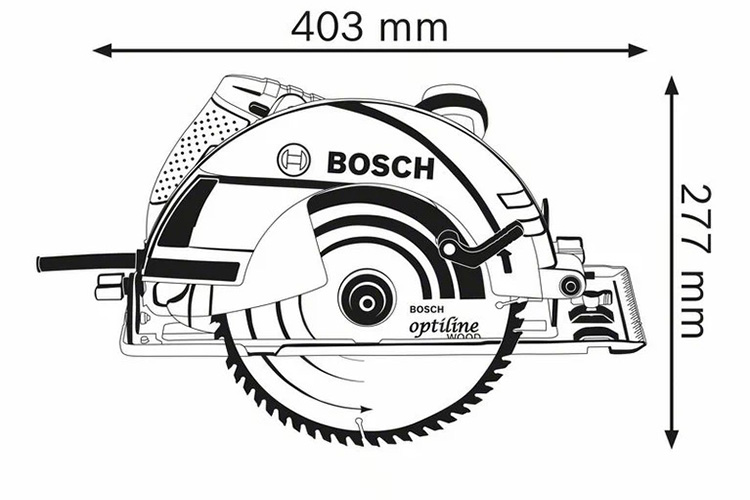 Máy cưa đĩa cầm tay 2050W/235mm BOSCH 06015A20K0