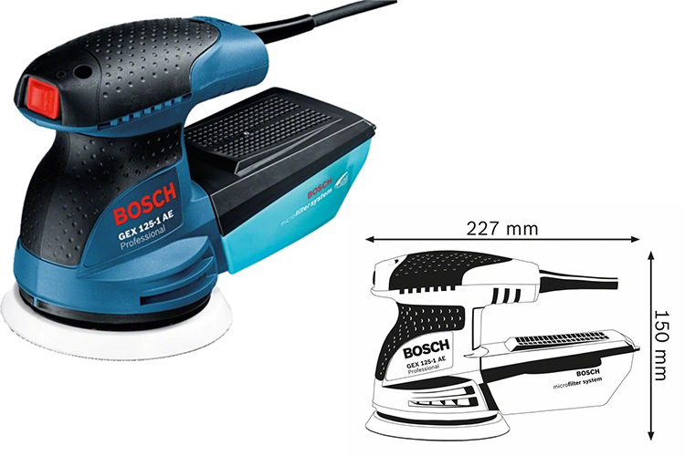 BOSCH 06013875K0 250W circular vibrating sander