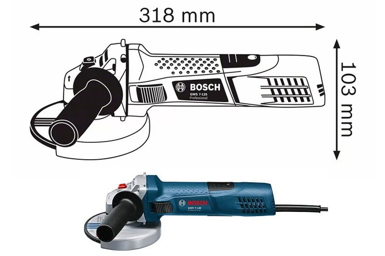 Máy mài góc 720W/125mm công tắc trượt BOSCH 06013880K2