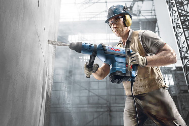 1500W concrete drill with SDS bit BOSCH 06112650K0