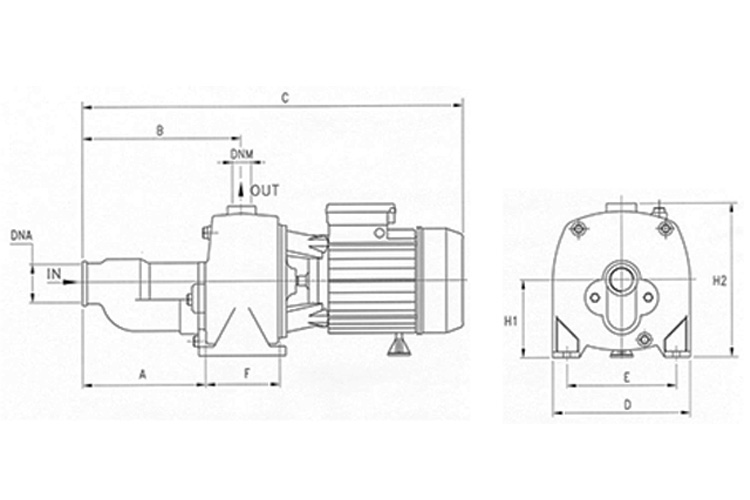 Máy bơm họng súng 0-6.6m³/h Pentax CAB 200