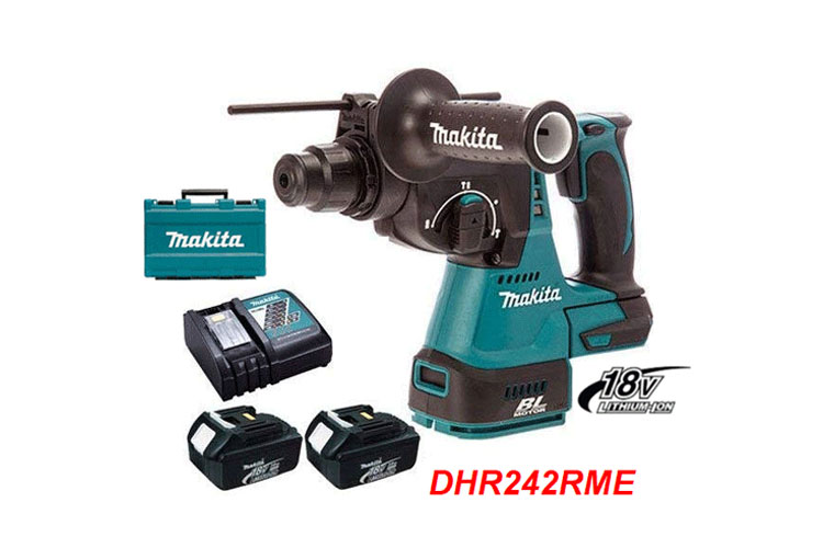 Máy khoan bê tông 18V/4Ah Makita DHR242RME