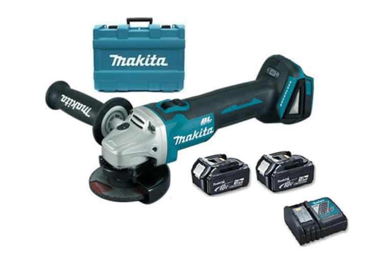 Máy mài góc 100mm pin 18V/5.0Ah Makita DGA406RTE