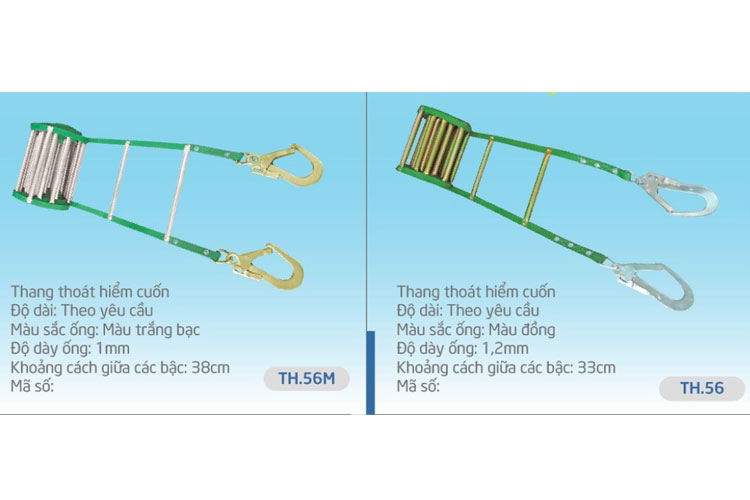 Thang dây cuốn thoát hiểm 2 móc BB.Safety.BB TH.56