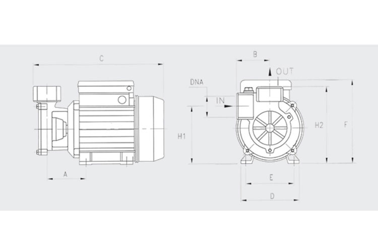 Máy bơm cao áp 370W/0.5HP Pentax CP 45