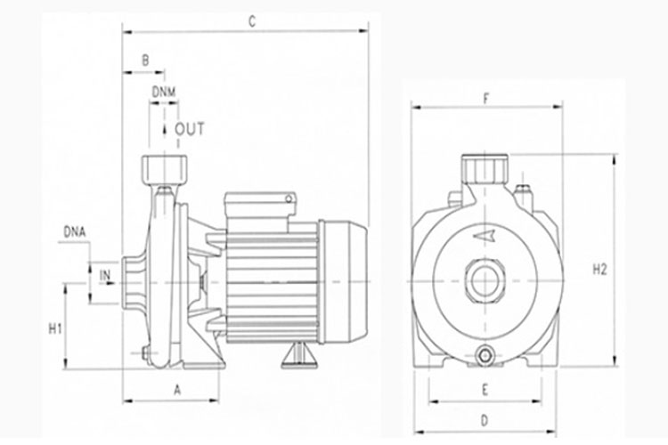 Máy bơm nước ly tâm 750W/1.0HP Pentax CR 100
