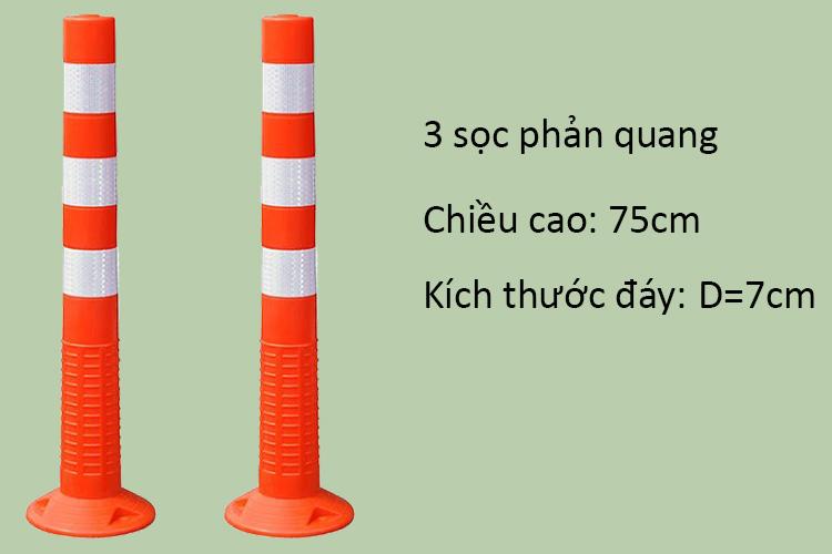 Cột chia làn đường 75cm màu cam BB.Safety.BB GT- 75
