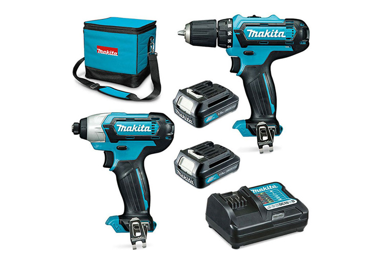 Bộ máy khoan, vặn vít pin 12V/1.5Ah Makita CLX224S