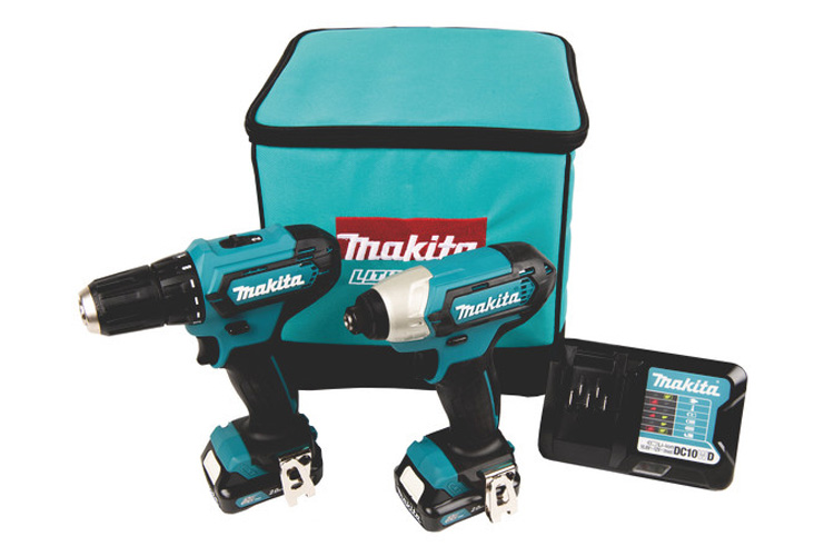Bộ máy khoan, vặn vít pin 12V/1.5Ah Makita CLX224S