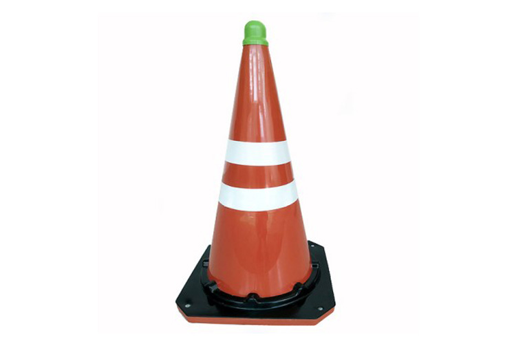 Cọc giao thông nhỏ phản quang dẻo 2 sọc BB.Safety.BB GT.53