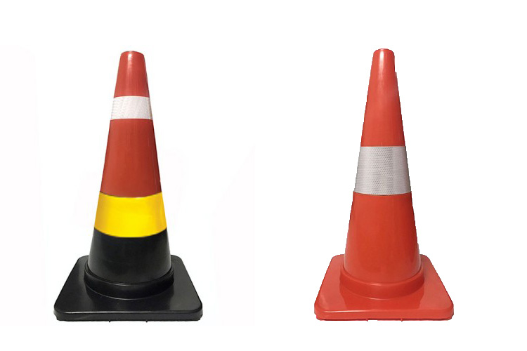Cọc giao thông nhựa cứng 2 phản quang 70 cm BB.Safety.BB GT.70