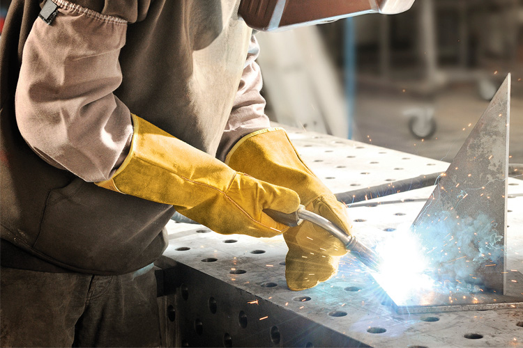 Găng tay da thợ hàn Ansell 43-216