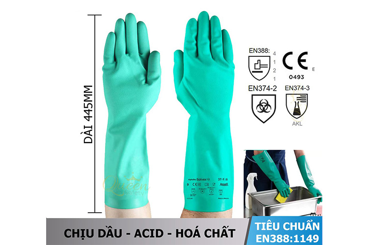 Găng tay chống hóa chất Ansell 37-185