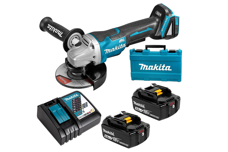 Máy mài góc 125mm pin 18V/5.0Ah Makita DGA508RTE