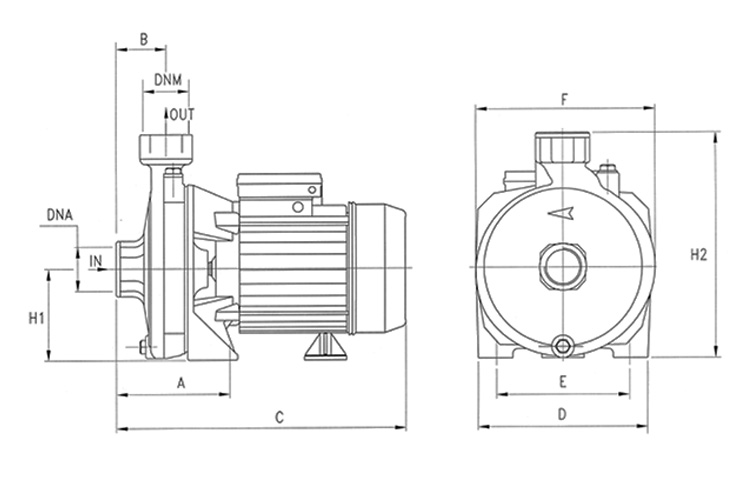 Máy bơm dân dụng 3 pha 5.5HP Pentax CMT 550