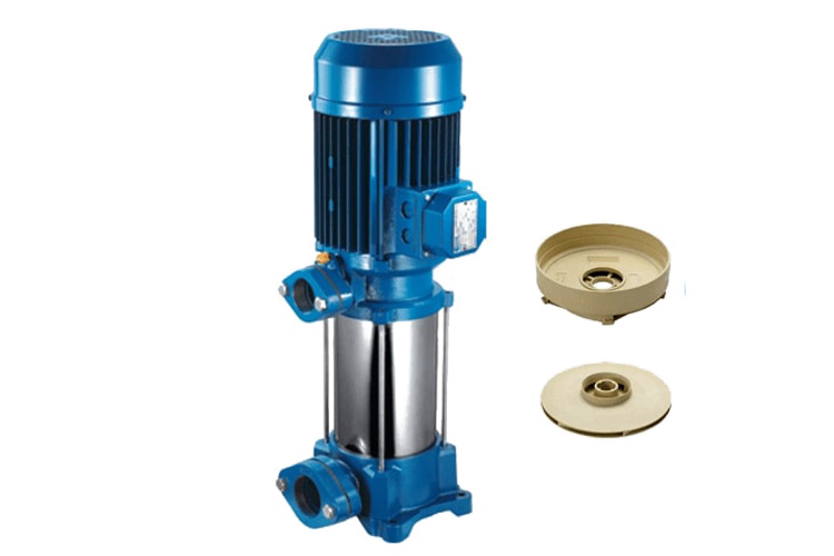 Máy bơm trục đứng cánh nhựa 2.6KW/3.5HP Pentax U7V-350/7T