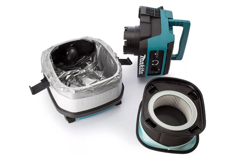 Máy hút bụi khô và ướt 8 lít dùng pin và điện Makita DVC860LZ
