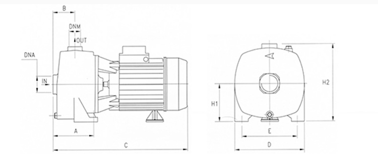 Máy bơm ly tâm 2 tầng cánh Pentax MB 200