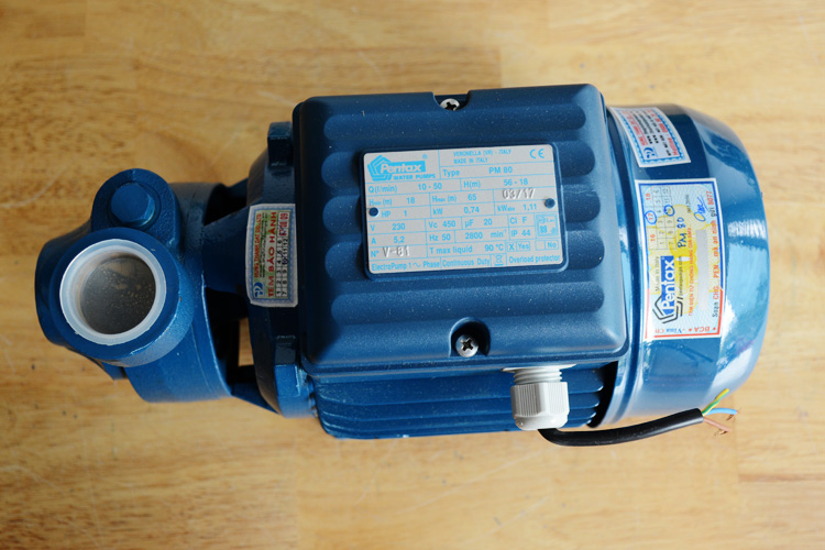 Máy bơm đẩy cao áp 1HP/0.75KW Pentax PM 80