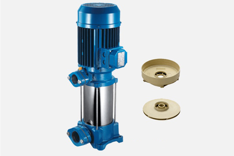 Máy bơm 4KW/5.5HP trục đứng cánh nhựa 0-15,6 m³/h Pentax U9V-550/10T