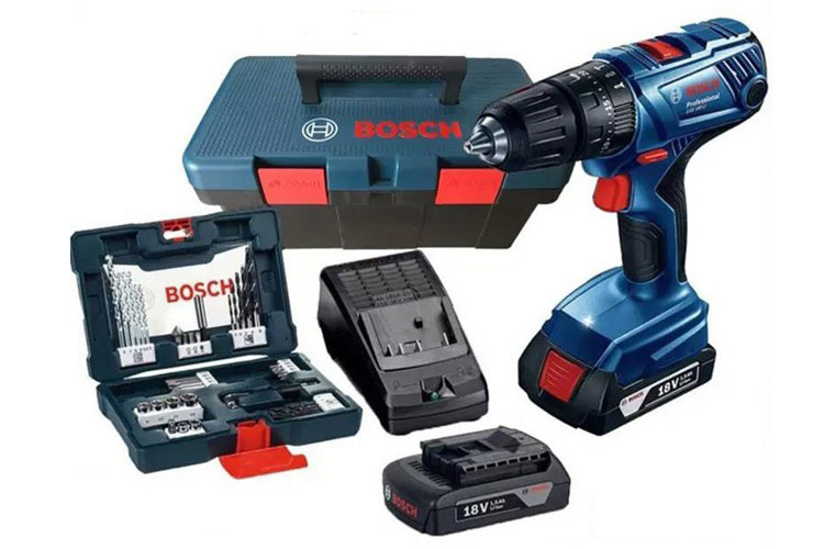 18V/1.5Ah cordless drill and screwdriver set with 41 accessories BOSCH 06019F83K2