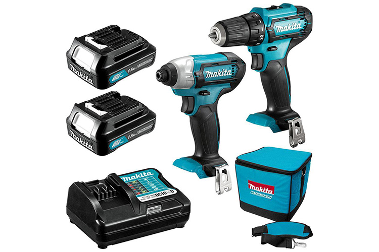 Bộ máy khoan và vặn vít pin 12V Makita CLX228S