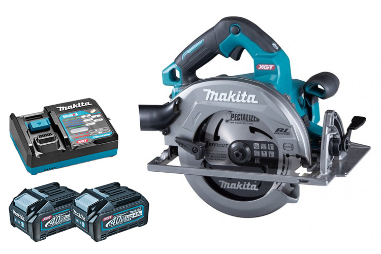 Máy cưa đĩa 190mm pin 40V/4Ah Makita HS004GM201