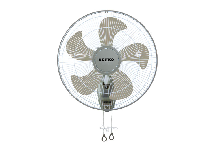 Quạt treo tường 2 dây 4.5 tấc đế nhựa SENKO TC1880 màu kem nâu