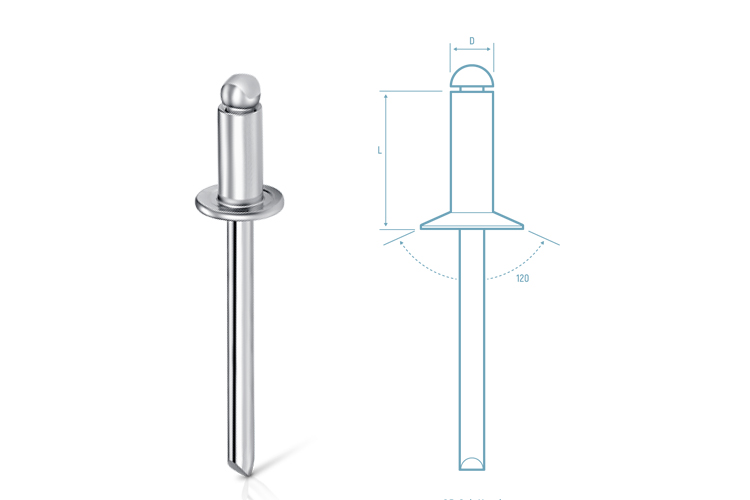 Rivets thường Patta 4x12mm