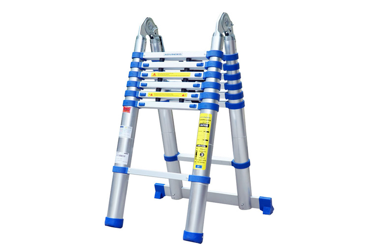 Advindeq ADT707B single retractable A-frame ladder 2x7 steps