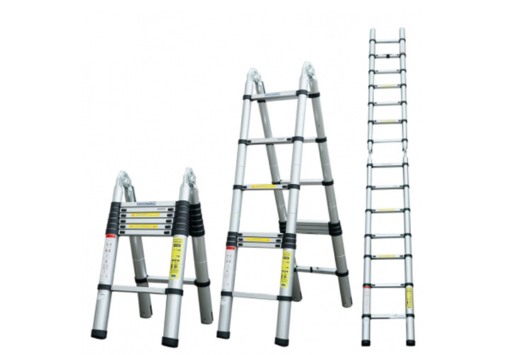 Advindeq ADT706B single retractable A-frame ladder 2x6 steps