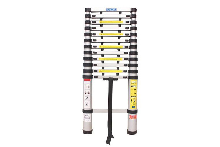 Single retractable aluminum ladder 15 steps Sumo ADT314B