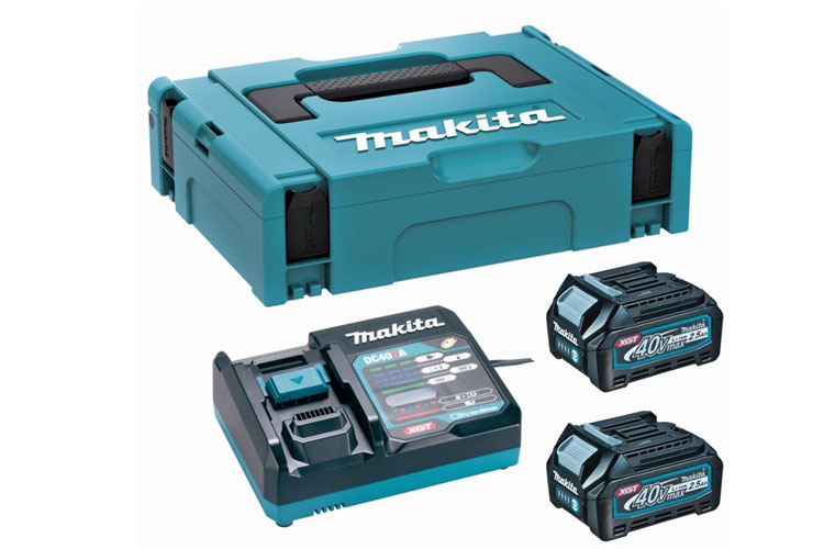 Bộ pin sạc 40V 4.0AH MAKITA 191J97-1 (DC40RA + BL4040X2 + MAKPAC1)
