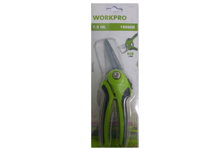 Kéo cắt cành mũi thẳng dài 190mm/7.5 inch WORKPRO W151008
