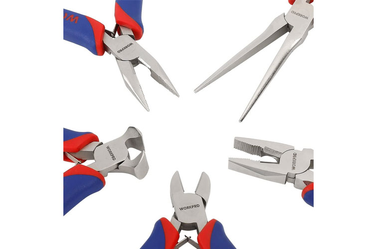 WORKPRO W001305 5-piece mini pliers set