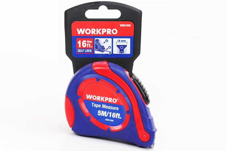 Thước 5m vỏ bọc cao su WORKPRO W061006